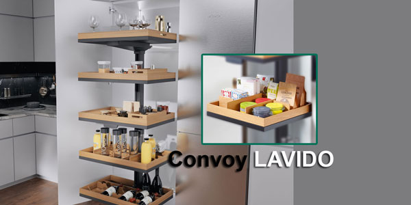 Kesseböhmer: наполнение полок Convoy LAVIDO в цвете натуральный дуб Kessebohmer в Улан-Удэ