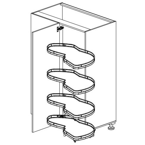 LEMANS 4 полки Kessebohmer купить в Улан-Удэ | официальный магазин