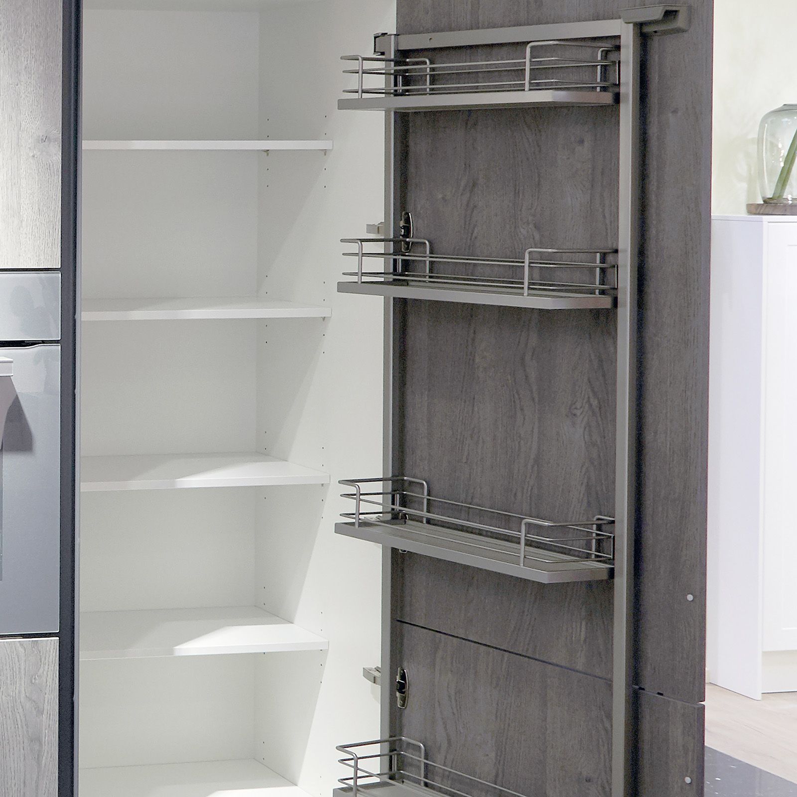 Комплект Тандем Сайд 500 мм, H 1100, Арена КЛАССИК, Рама + 4 полки, цвет ТИТАН Kessebohmer | официальный магазин