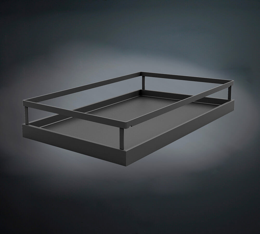 Комплект полок, Волшебный угол 450-600 мм, Арена СТИЛЬ, 4 шт, цвет АНТРАЦИТ Kessebohmer | официальный магазин