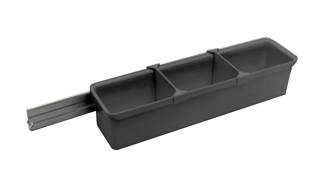 Набор емкостей №3 Юбокс, Тандем Сайд 600 мм, 1 шт, цвет АНТРАЦИТ Kessebohmer | официальный магазин