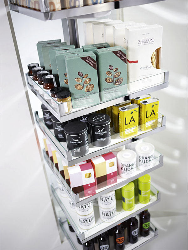 Выдвижная колонна Конвой Лавидо КОМПЛЕКТ 600 мм, H 1900 мм Хром Kessebohmer | официальный магазин