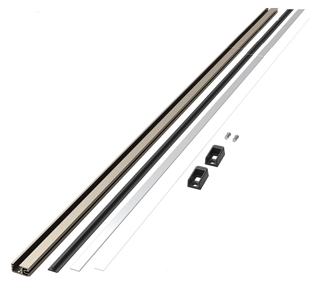 Штанга для одежды Конеро W 1220 мм с пазом для LED подсветки цвет ШАМПАНЬ Kessebohmer | официальный магазин