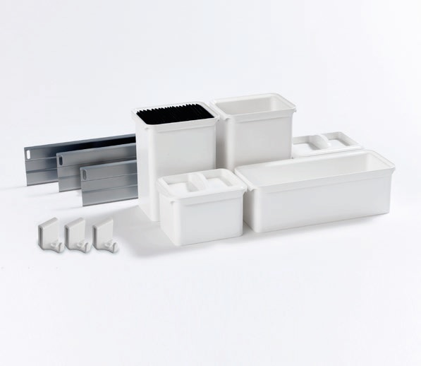 Набор емкостей №5 Юбокс, Диспенса / Диспенса Джуниор 300 мм ТИТАН/Белые Kessebohmer | официальный магазин