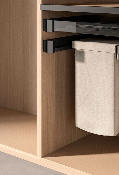 КОМПЛЕКТ Мешок для белья 320 мм Конеро W 534-594 мм, D 345 мм; мешок широкий 1 шт; черный Kessebohmer | официальный магазин