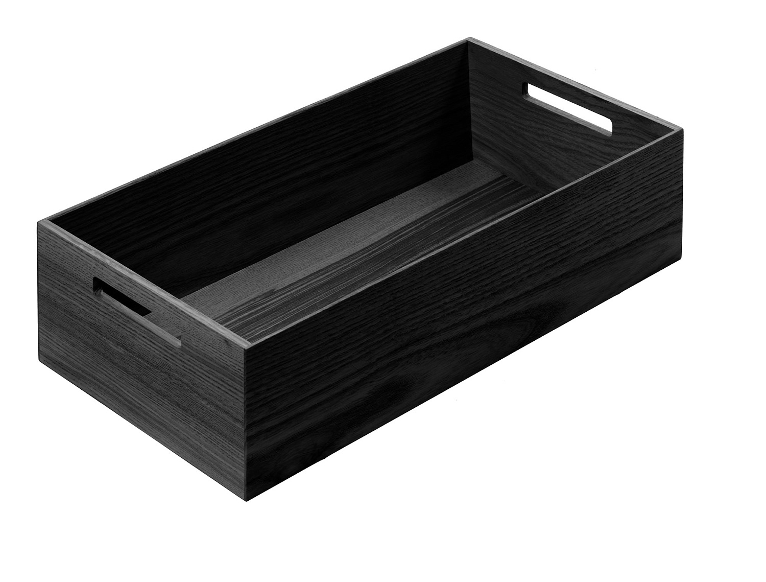 Ящик прямоугольный ФайнЛайн Линик, 236x472x120 мм, цвет ЯСЕНЬ черный Kessebohmer