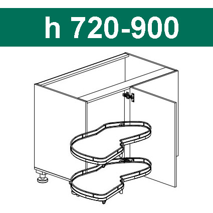 LEMANS 2 полки h 720-900 Kessebohmer купить в Улан-Удэ | официальный магазин