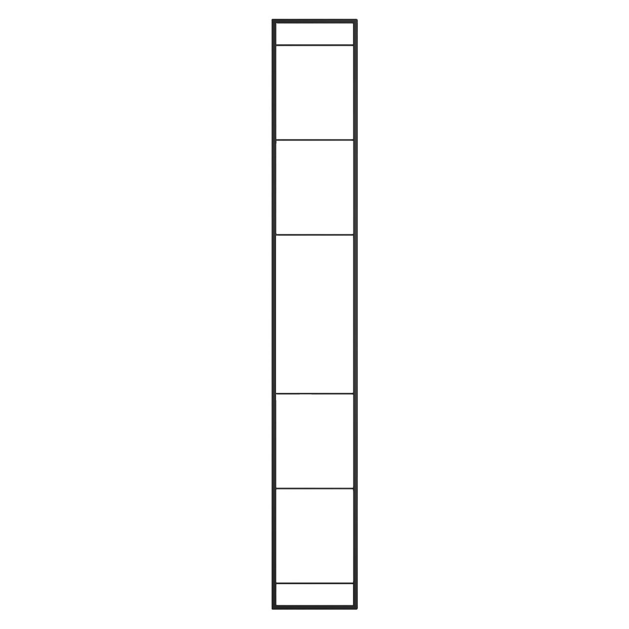 Рама из стального профиля для стеллажных систем 30x320x2210 мм, Юкей, цвет ЧЕРНЫЙ Kessebohmer